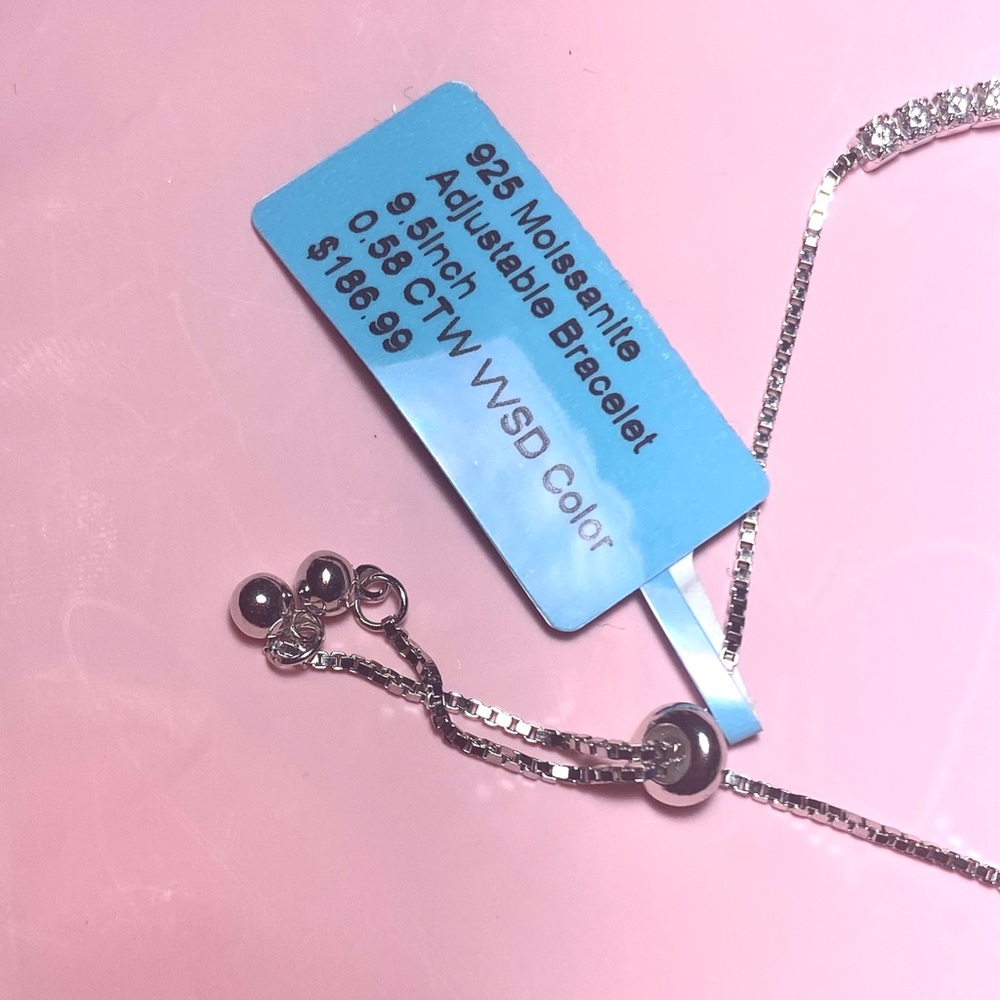 925 Moissanite Adjustable Bracelet 💎 - Picture 6 of 6
